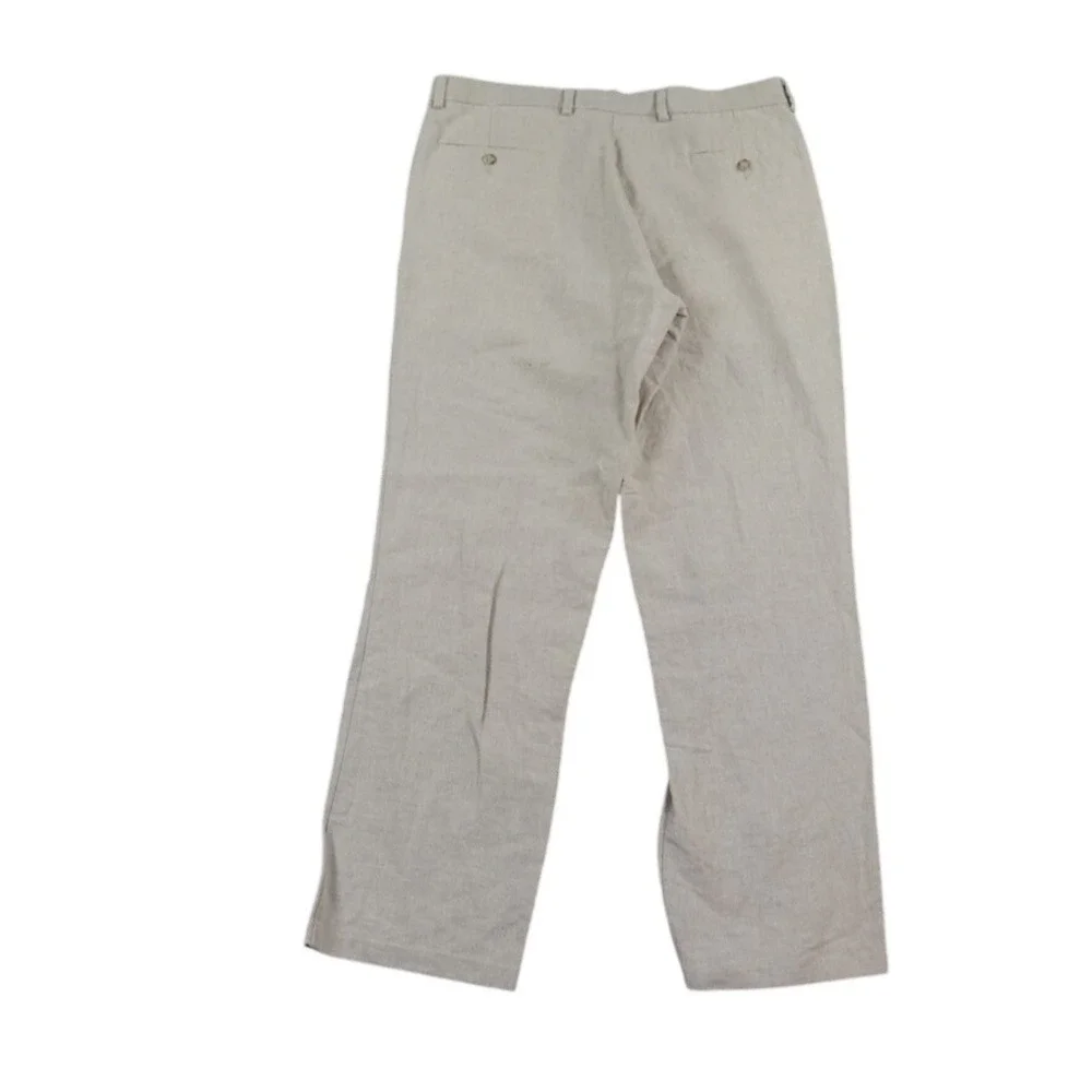 Dockers Premium‎ D3 Linen Blend Pants Mens 36x32 Beige Coastal Classic Fit